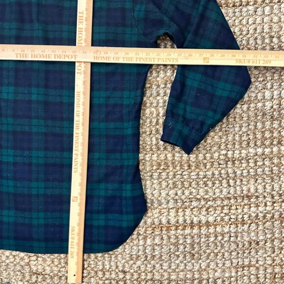 Pendleton Men’s Long Sleeve Button Down Shirt (Large) Green Blue 100% Wool Made - Picture 6 of 6